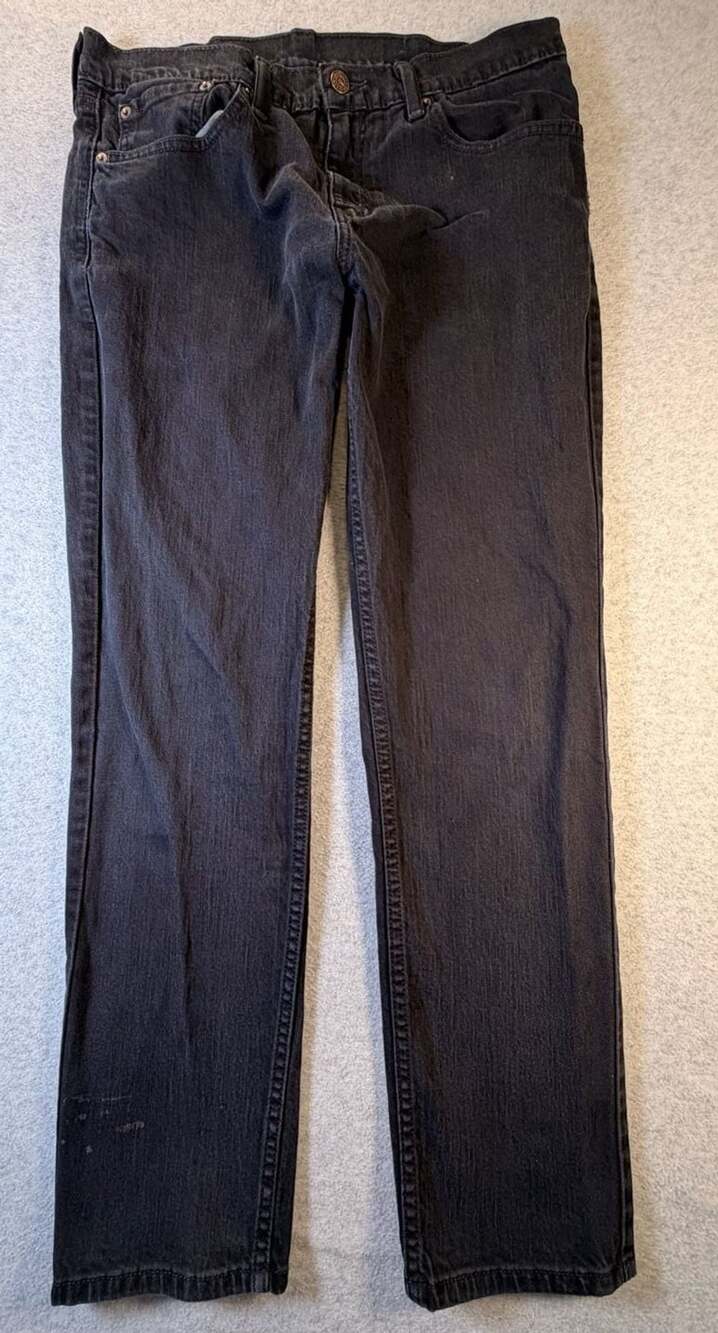 Levi's 511 Slim Fit Black Denim Jeans Size 32x30